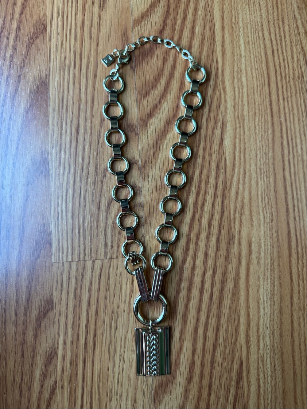 DANNIJO Gold Chain Link Pendant Necklace